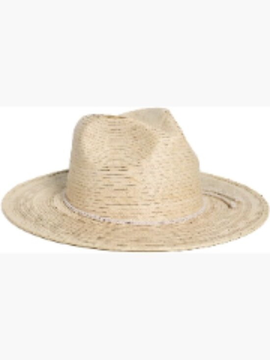 Woven Straw Fedora Sun Hat with Braided Cord Detail